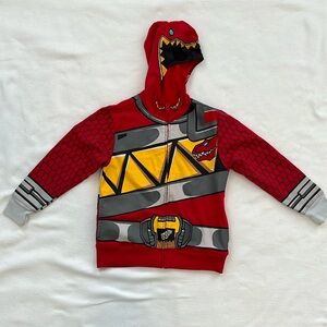 Red Power Ranger Hoodie Size 8/10